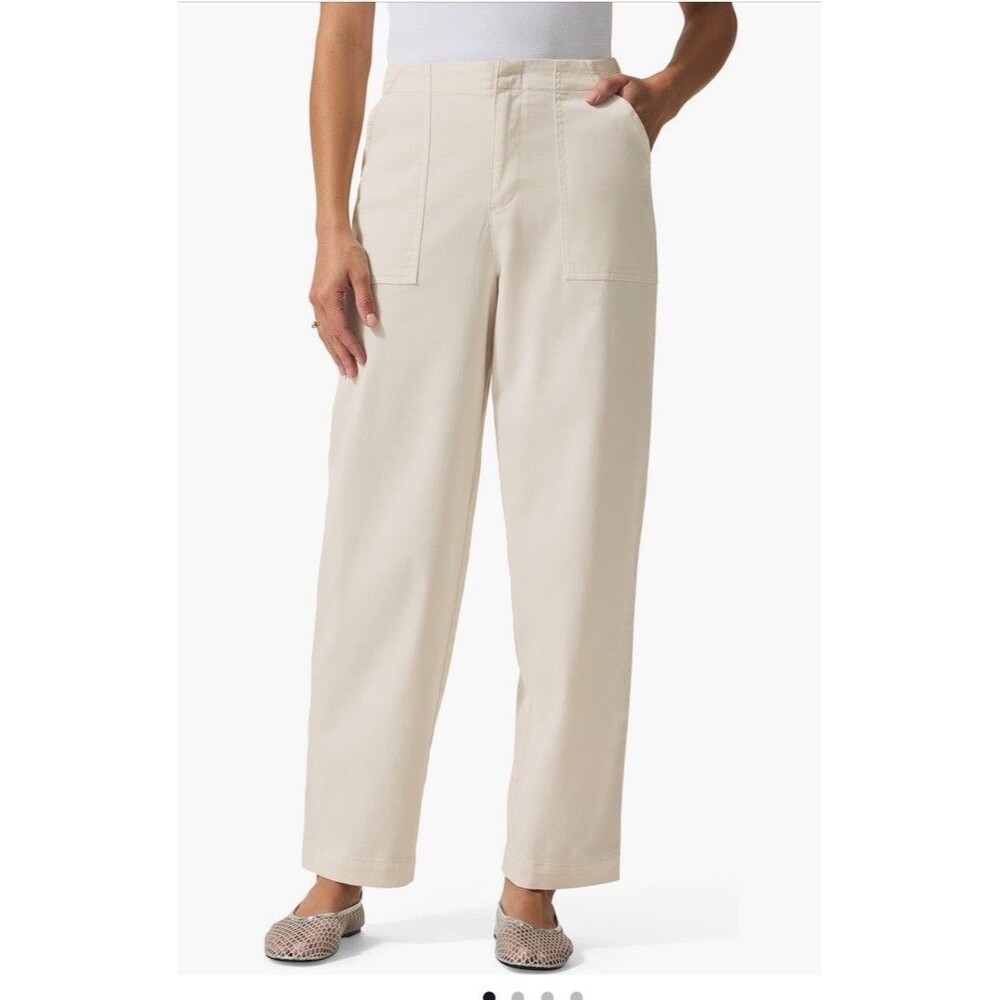 NWT Splendid Women’s Ivory Good Fortune Barrel Leg Pants Size S